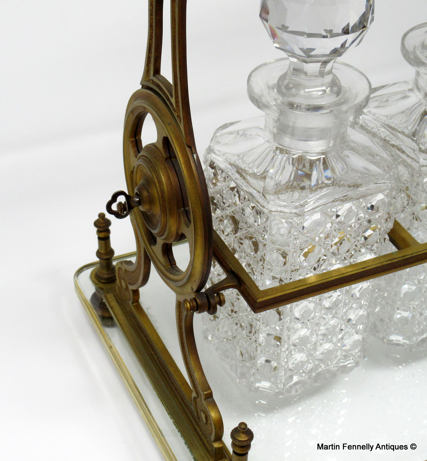 664 Sold Superb French Tantalus - Circa 1900 - Three Decanters - Image 4
