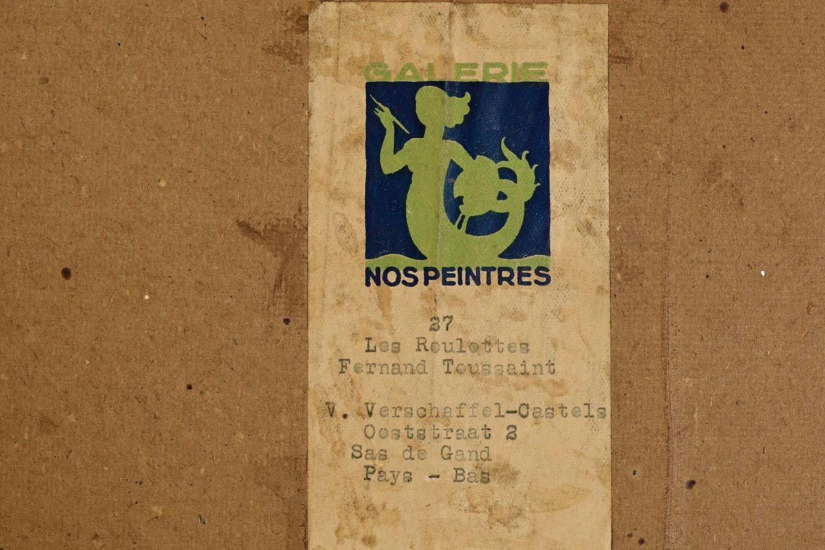 614 'The Encampment' Watercolour - Fernand Toussaint ( 1873 – 1956 ) - Image 6