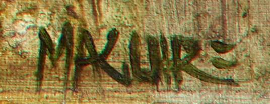 780 Cecil Maguire - Oil on Board - Old Clothes Market Clifden Galway - Image 4