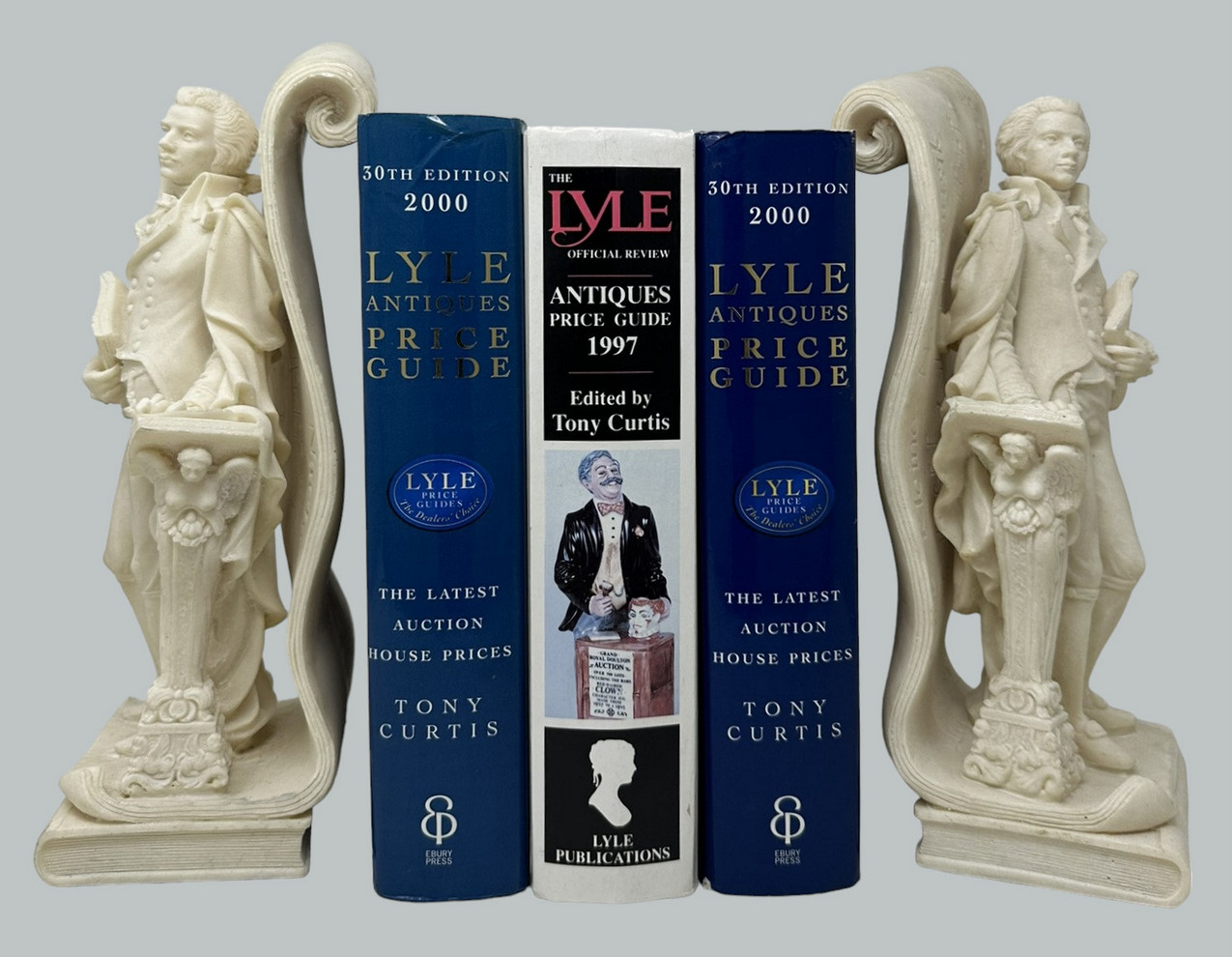 299 Pair Vintage Musical Figural Sculptors Male Book Ends Wolfgang Amadeus Mozart - Image 5