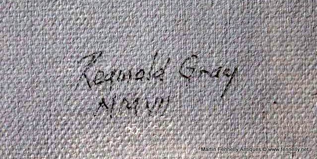 704 Sold Reginald Gray (1930-2013) - Looking at Gerhard Richter's Confrontation 3 Gudrun Ensslin - Image 4