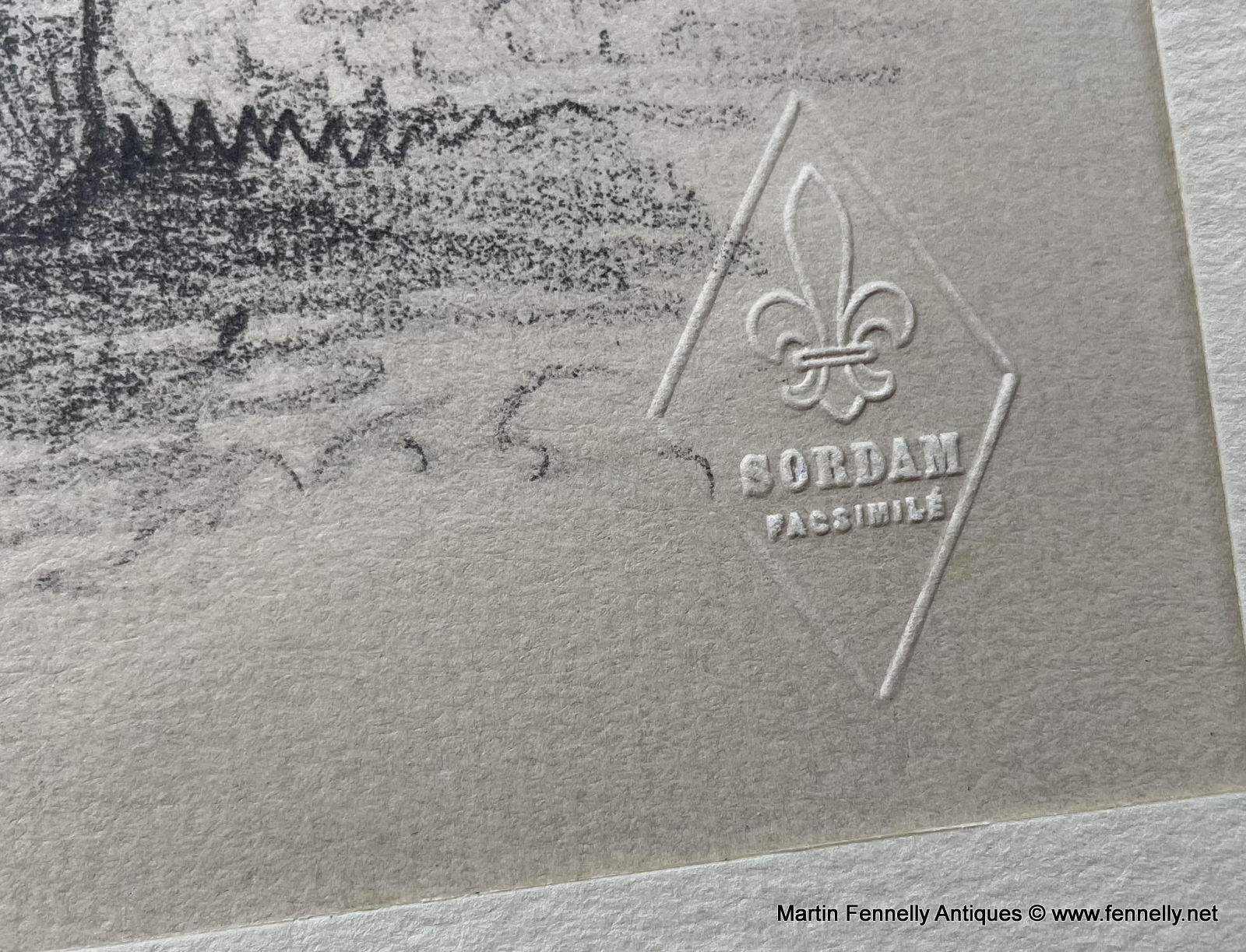 733A Sordam Reproduction of Eugene Delacroix's Lioness Mauling an Armed Man 1951 - Image 3