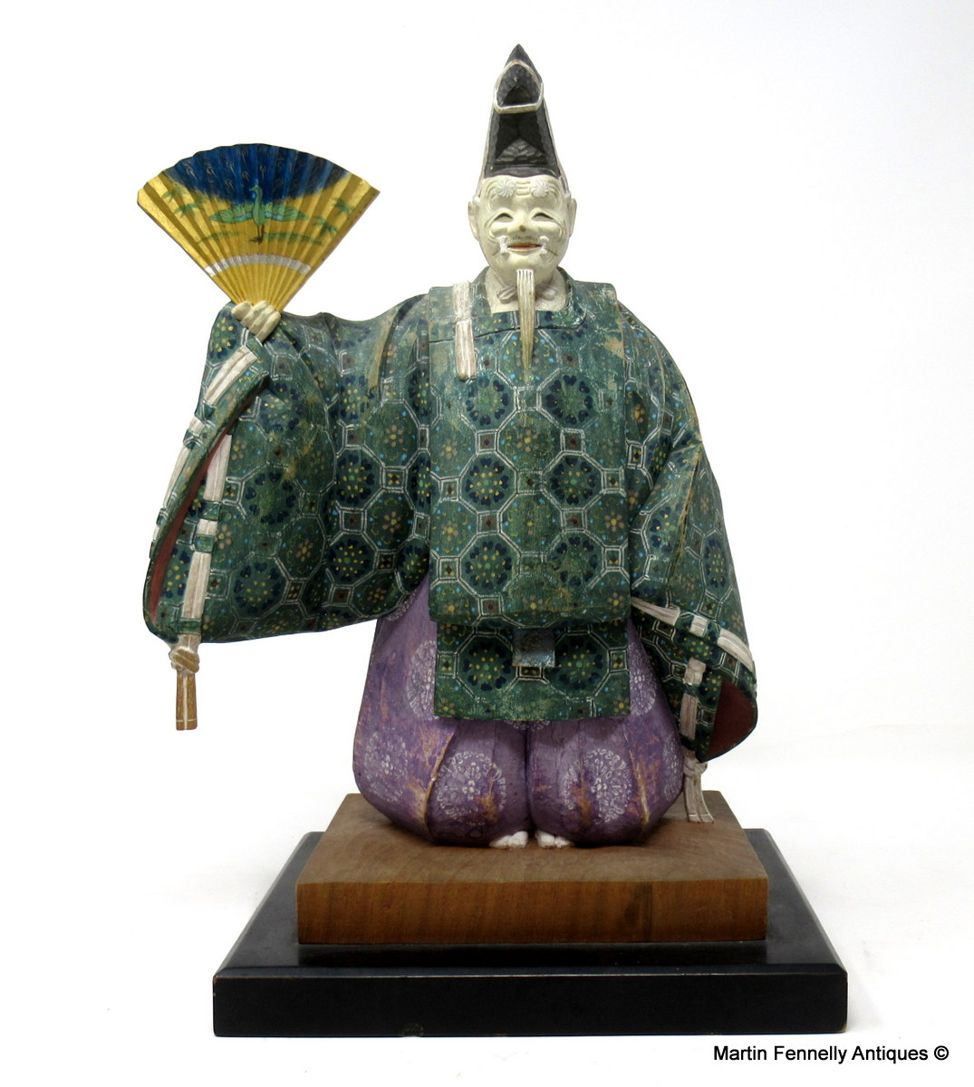 662 Sold Rare Japanese Edo Period Nohmen - Nohgaku Wooden Sculpture