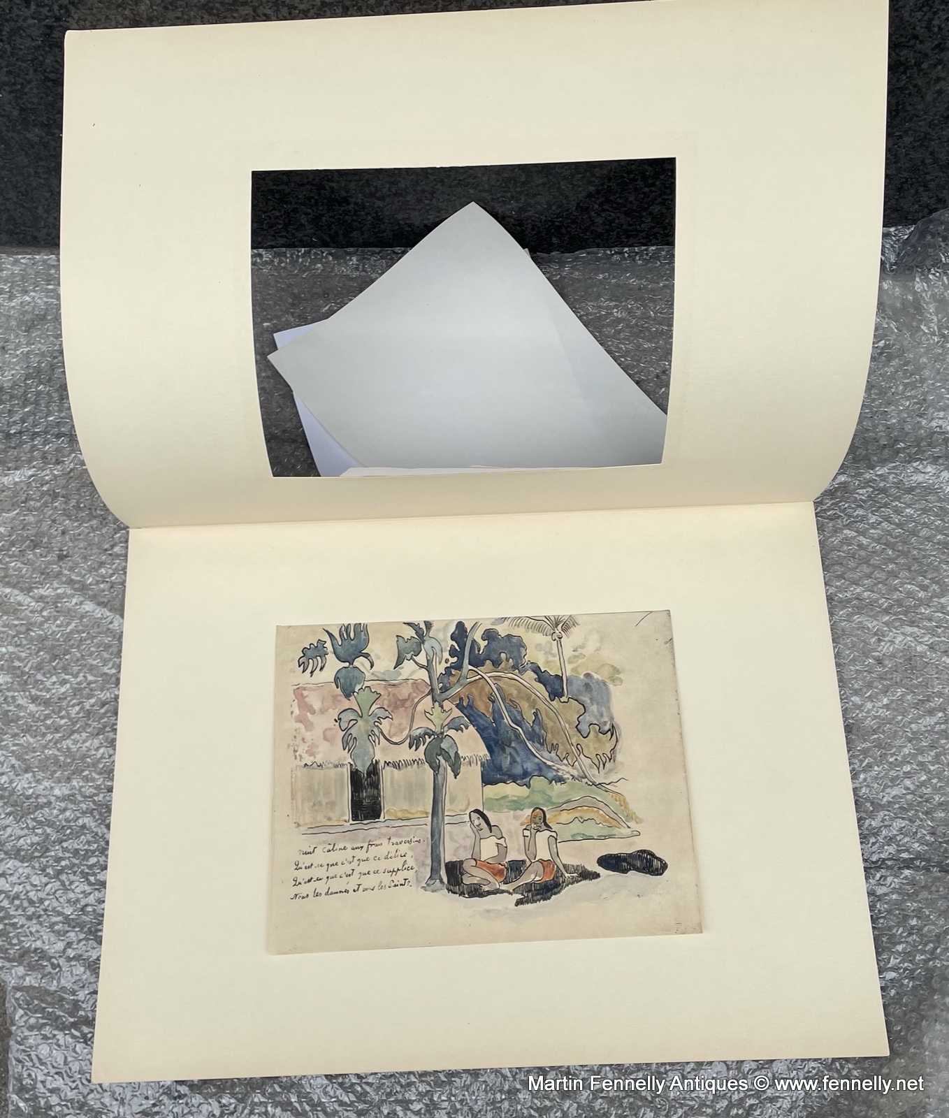 733 Sordam Reproduction of Paul Gauguin's Nuit Caline 1951 - Image 3