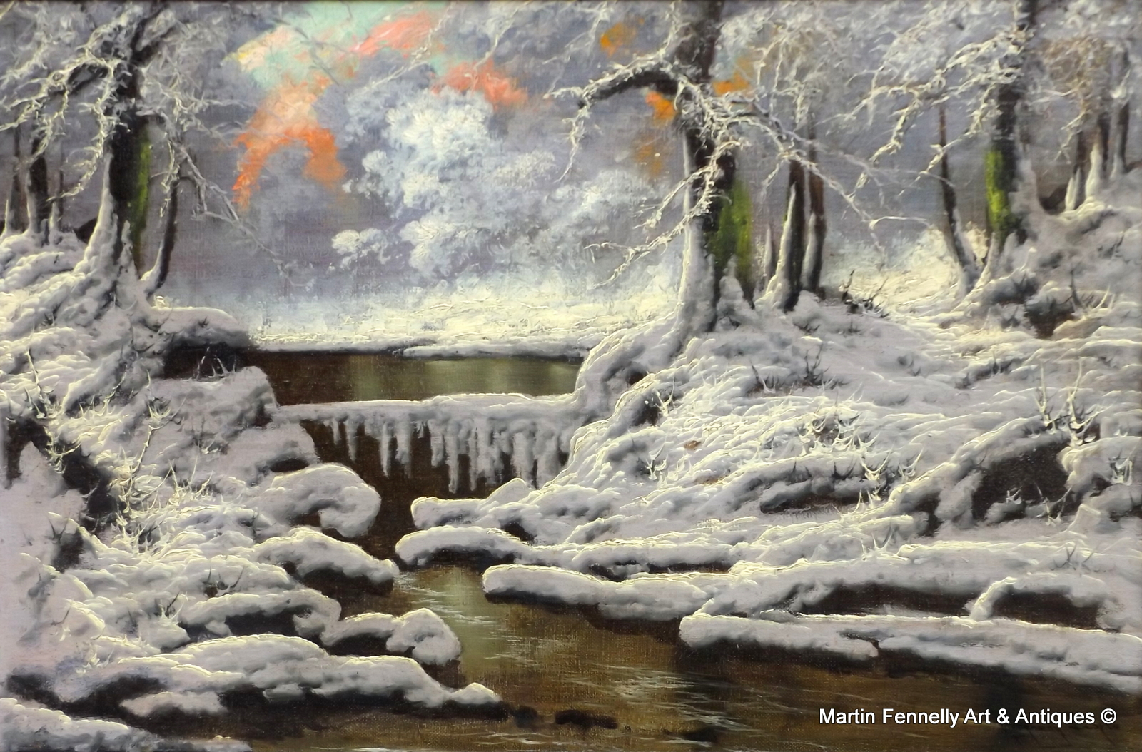 585 Laszlo Neogrady (1896 - 1962) - Oil on Canvas - Twilight Beckons