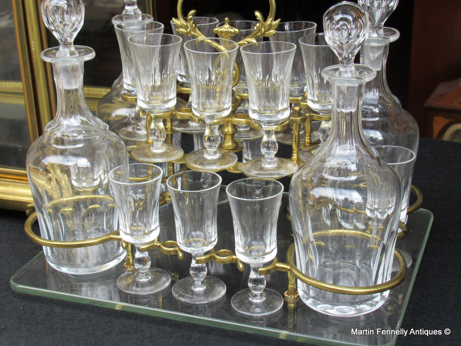 926 French Tantalus - Cave à Liqueur - Circa 1890 - Image 3