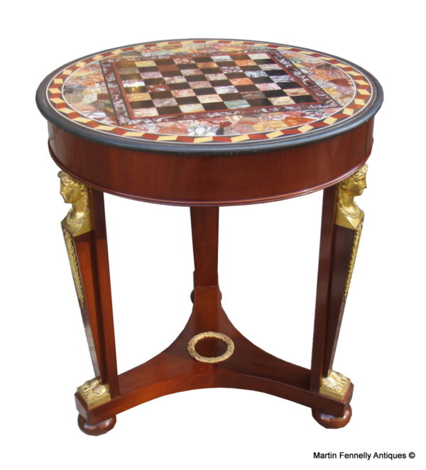 749 Sold Superb Italian Grand Tour Specimen Marble Top Centre Table - Museum Quality