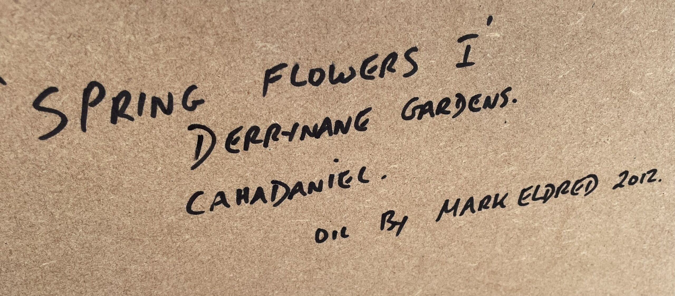 928 Sold Mark Eldred - Oil on Board - Derrynane Gardens Co Kerry - Image 4