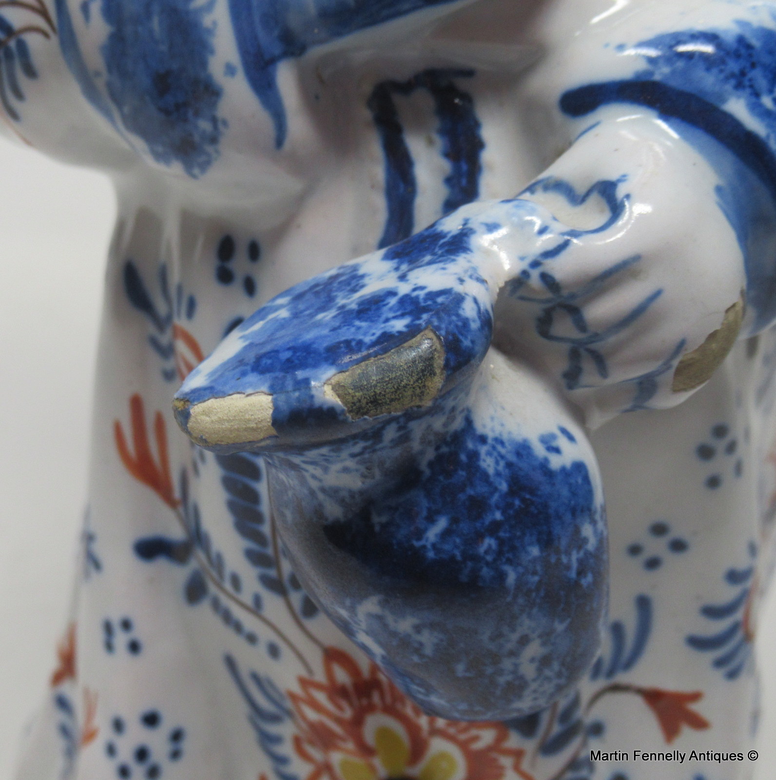 394 Delft Dutch Toby Jug - Late 19th Century - Blue and White - Image 8