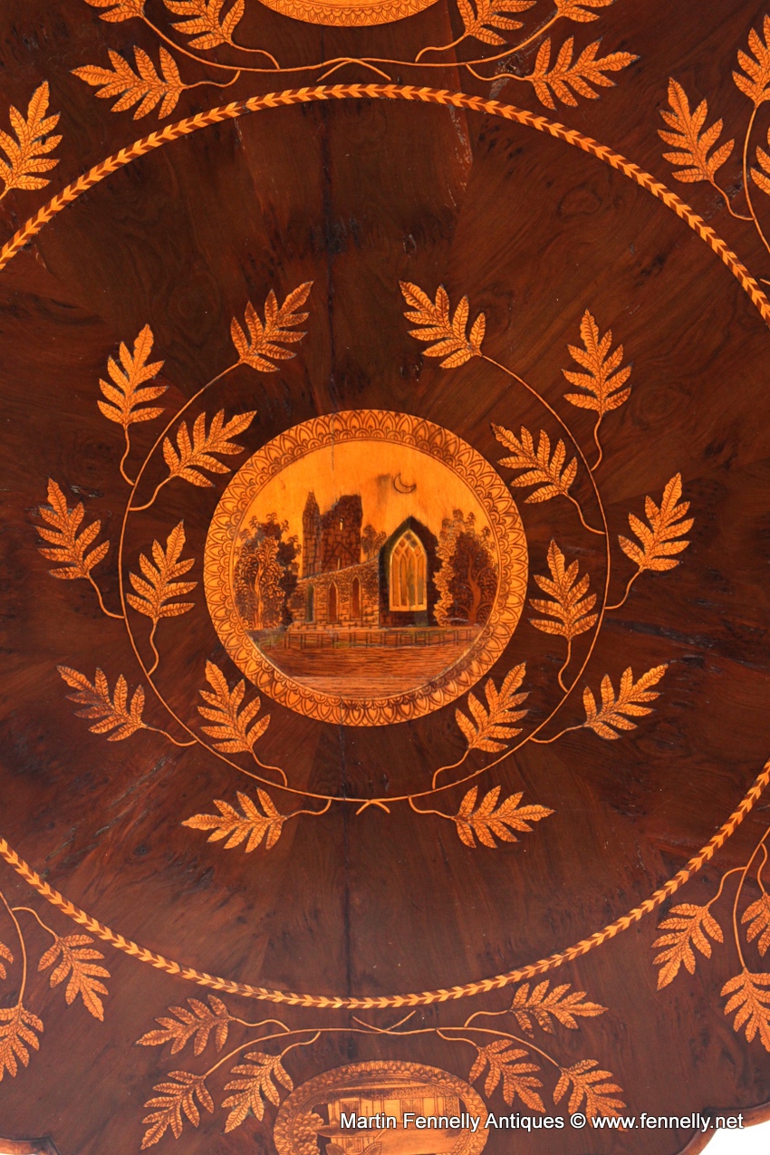 925 Sold Museum Quality Irish Killarney Antique Table Circa 1870 - Image 5