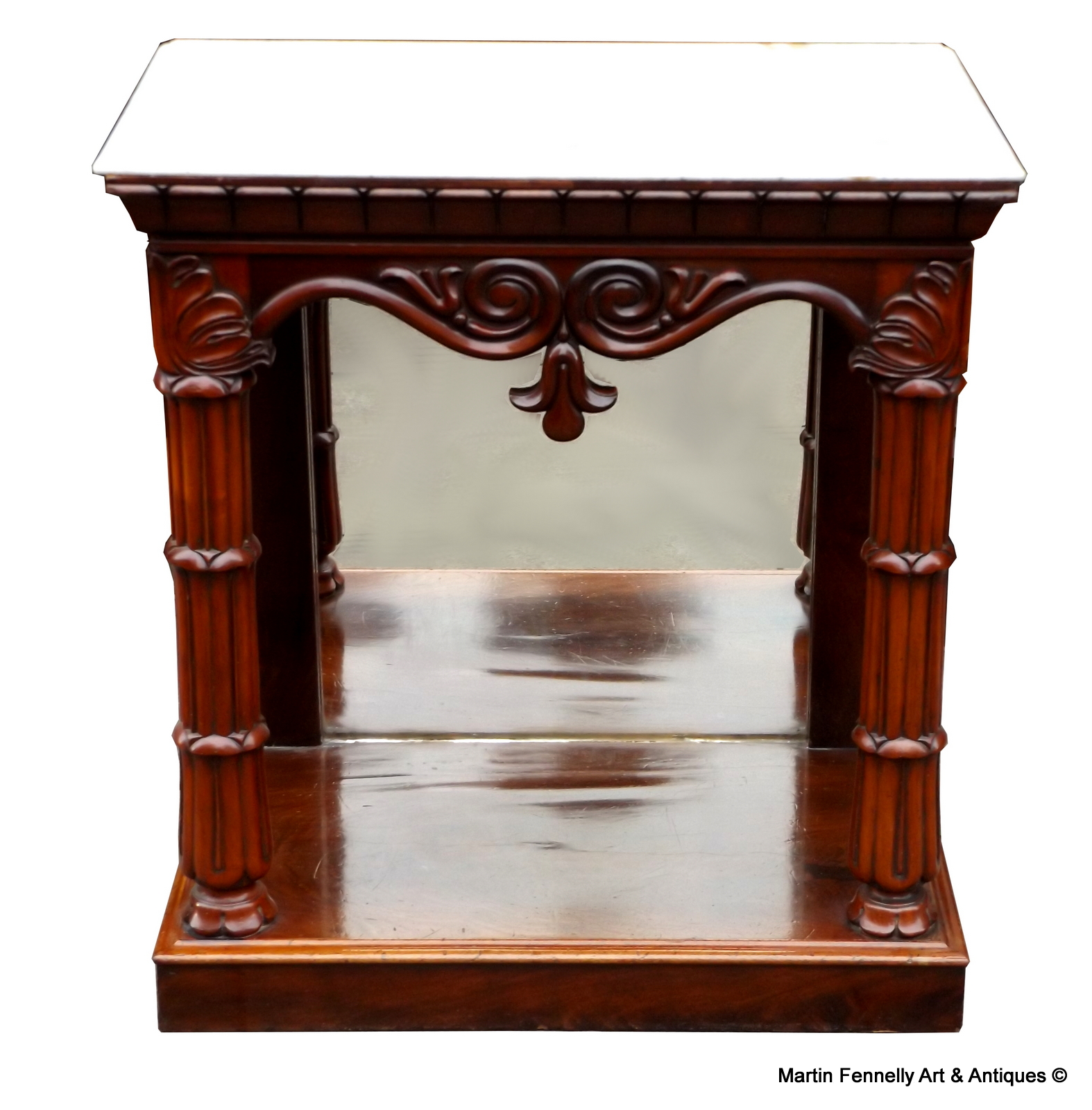 540 Sold Irish Mahogany Console Table - Circa 1860 - Victorian - Image 2