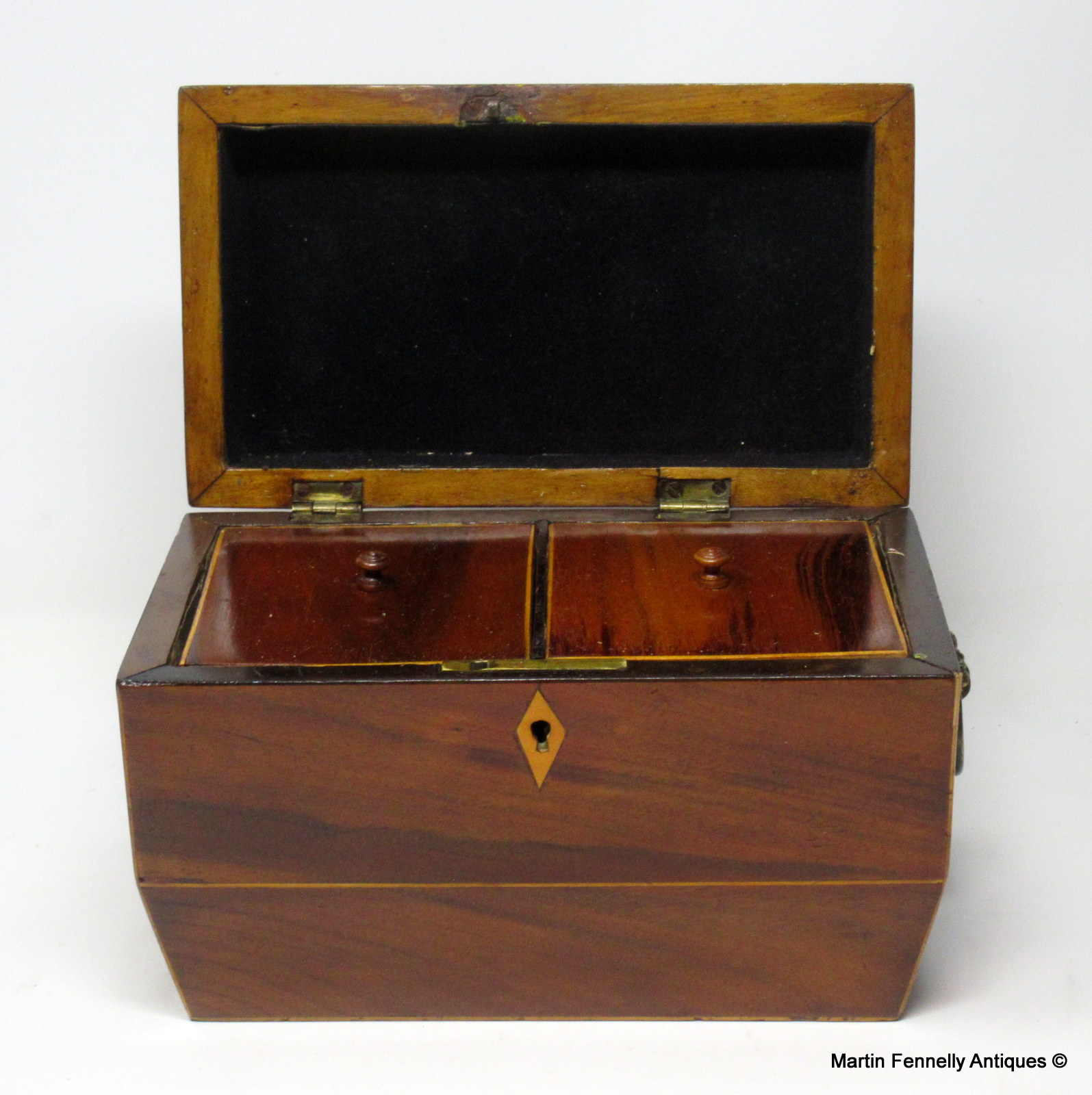 089 Sold Regency Mahogany Tea Caddy - Circa 1820 - Image 4
