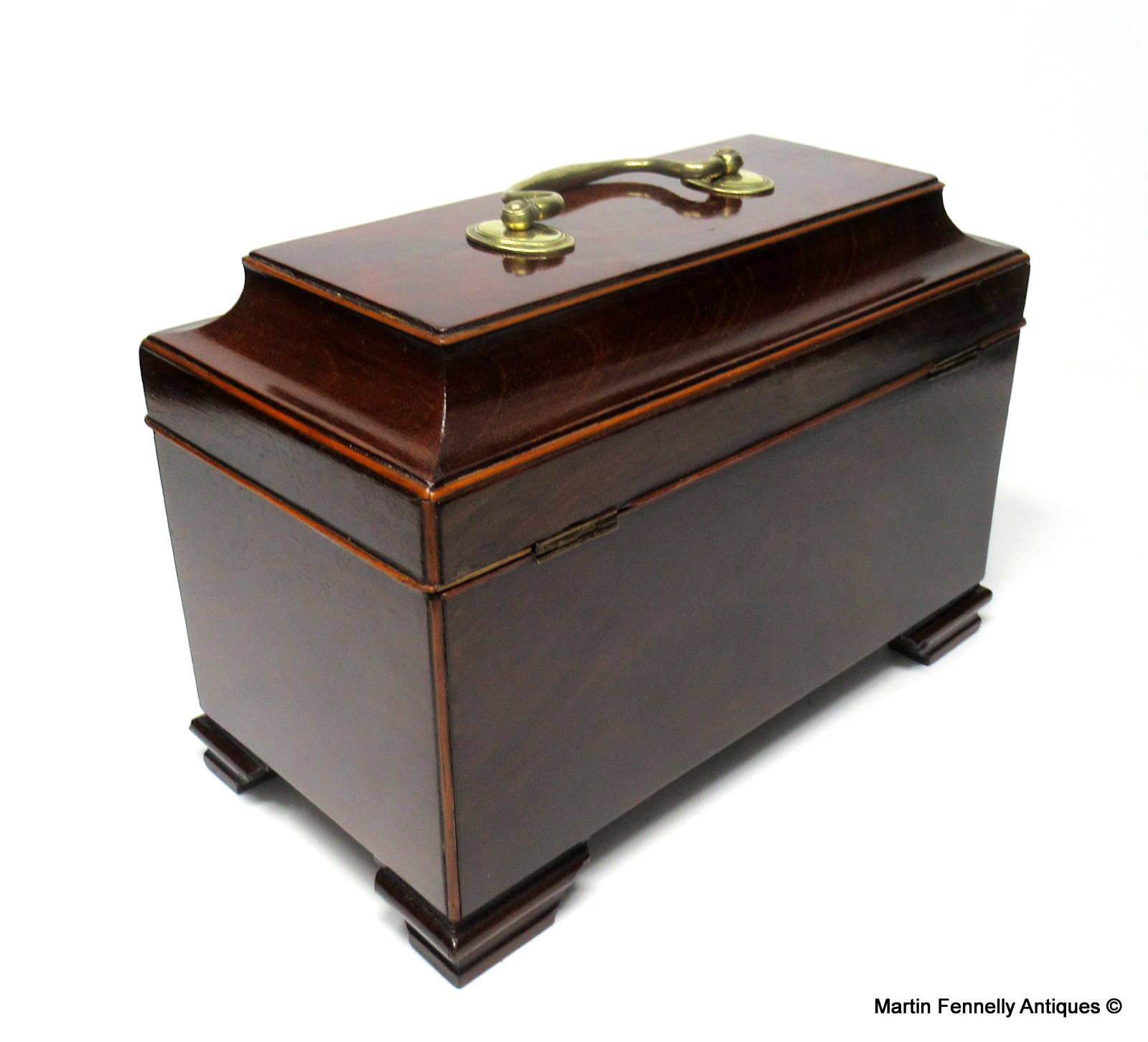 073 Sold George lll Mahogany Tea Caddy Circa 1780 - Image 6