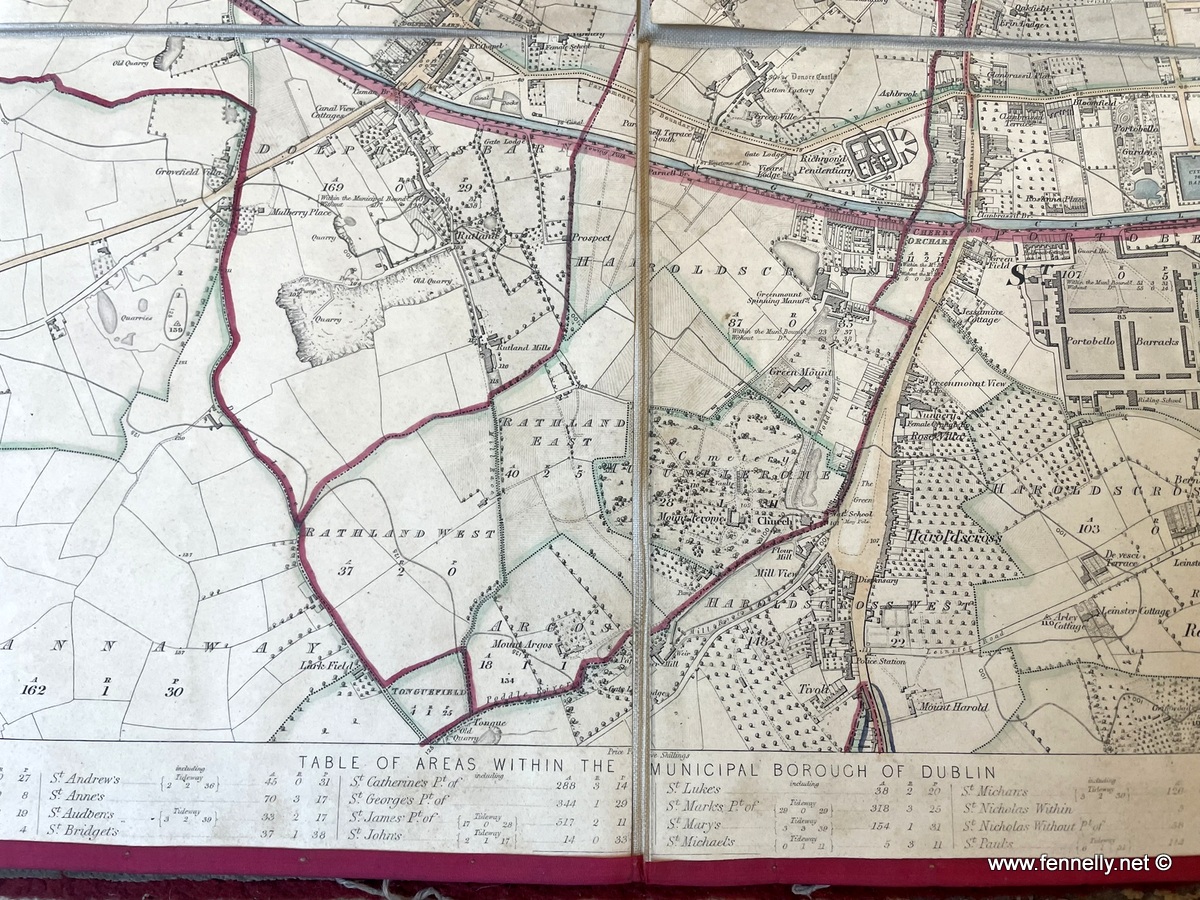 387 Sold Municipal Aera Map of Dublin - 1837 Ordnance Survey - Sir Thomas Larcom - Image 4