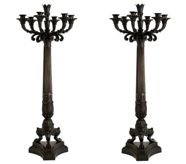 M168 Sold Pair of Large Candelabra - Dining Room Candelabra