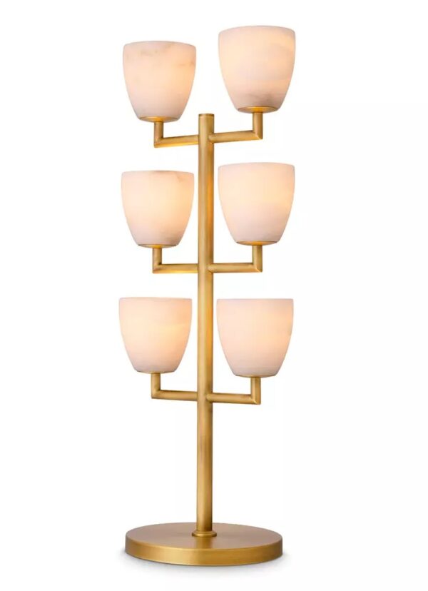M182 Modern Design Valerius Lamp - Brass and Alabaster - Eichholtz