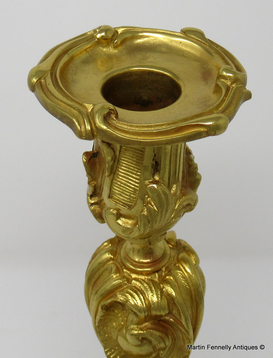 327 Sold Manner of Juste Aurèle Meissonier Stunning LARGE Pair French Ormolu Candlesticks 19th Ct - Image 6