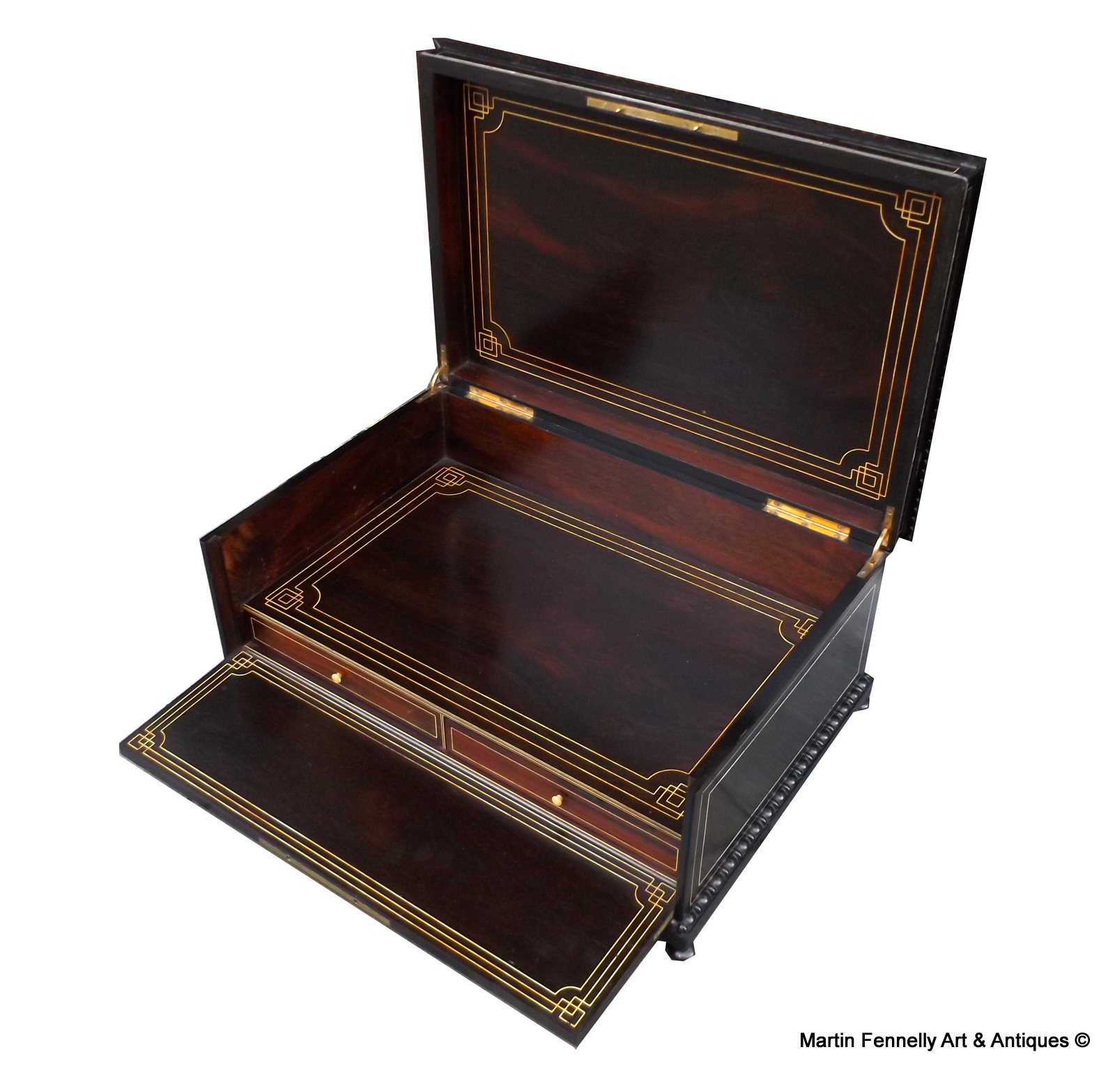 074 Sold French Scarf Box - Circa 1890 - Paris - Stunning Museum Quality Piece - Image 2