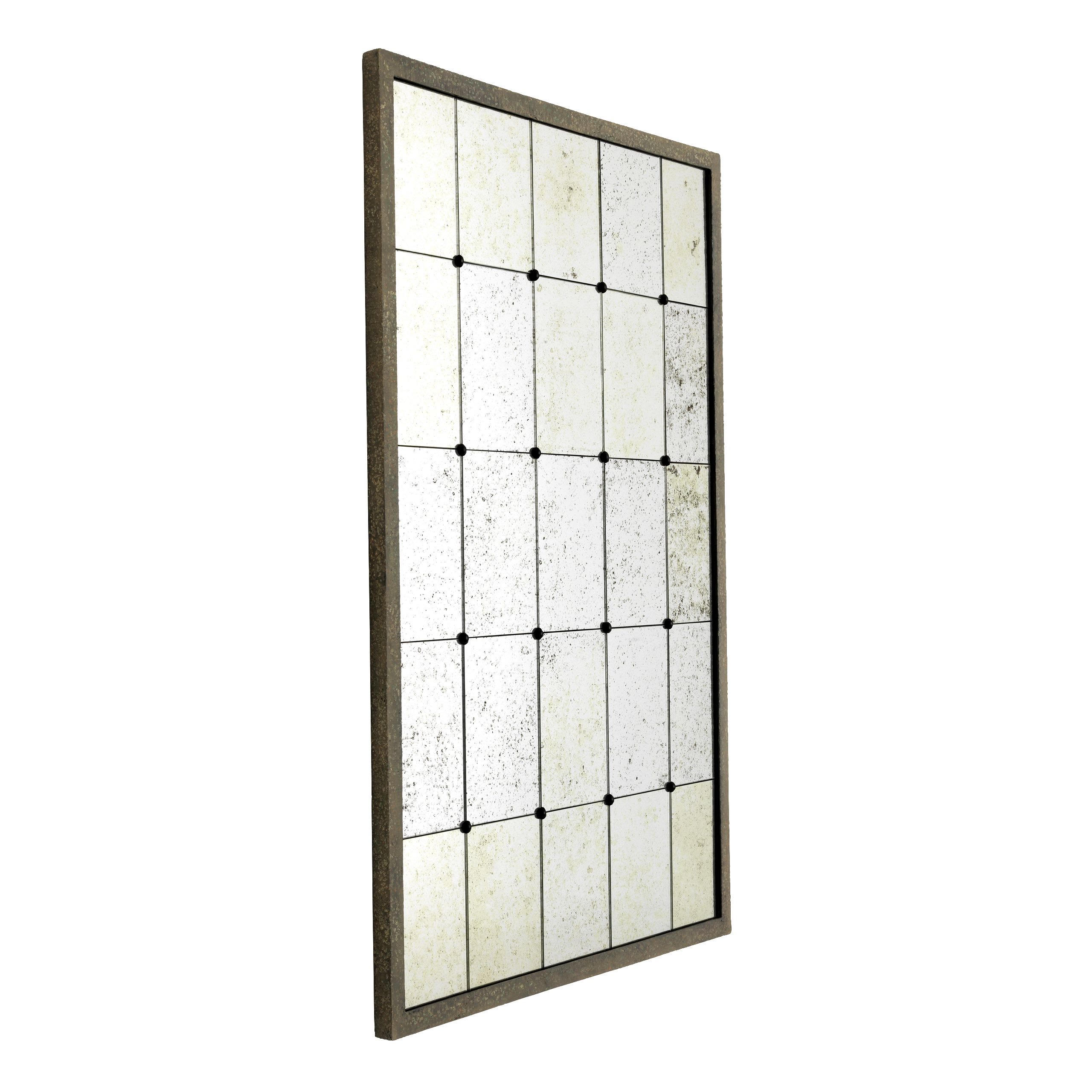 M092 Sold Vintage Pair of Mirrors with Antique Glass - Modern Design - Image 2