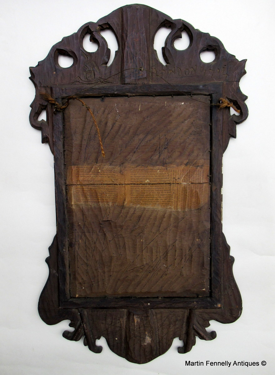 516 Sold Very Rare Queen Anne Walnut Mirror - Dated 1714 - London - Image 3