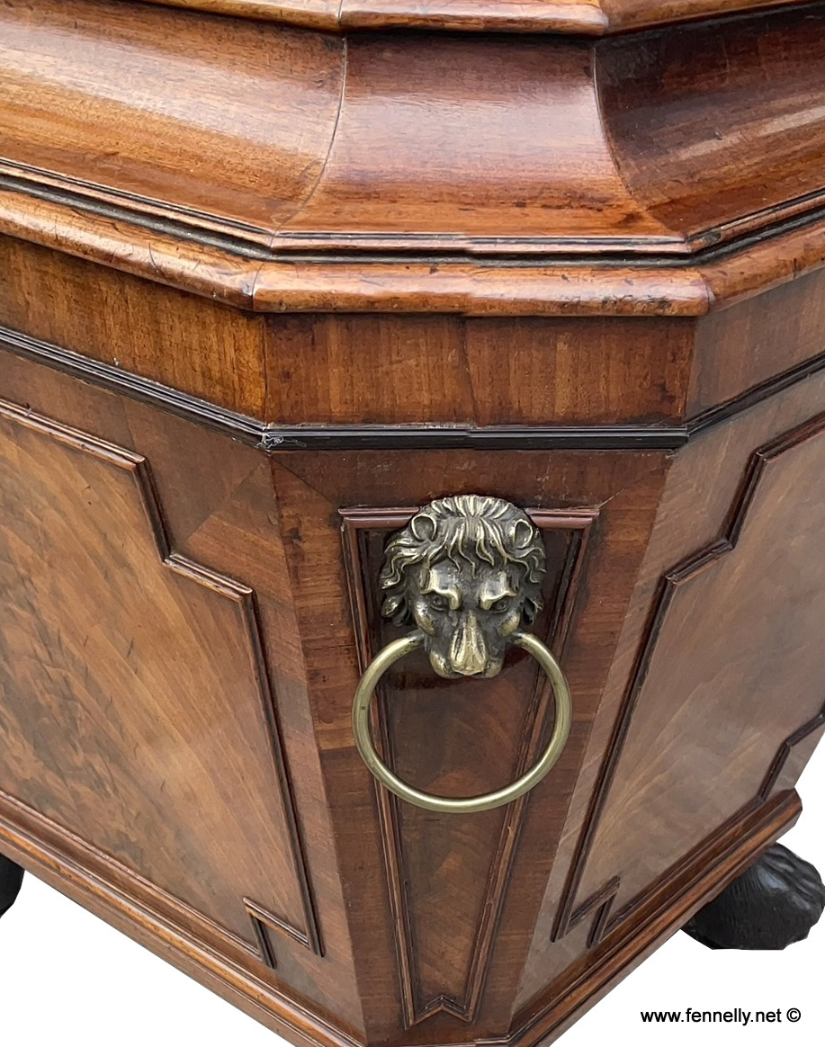 699 Superb Regency English Mahogany Cellarette Circa 1810 - Image 6