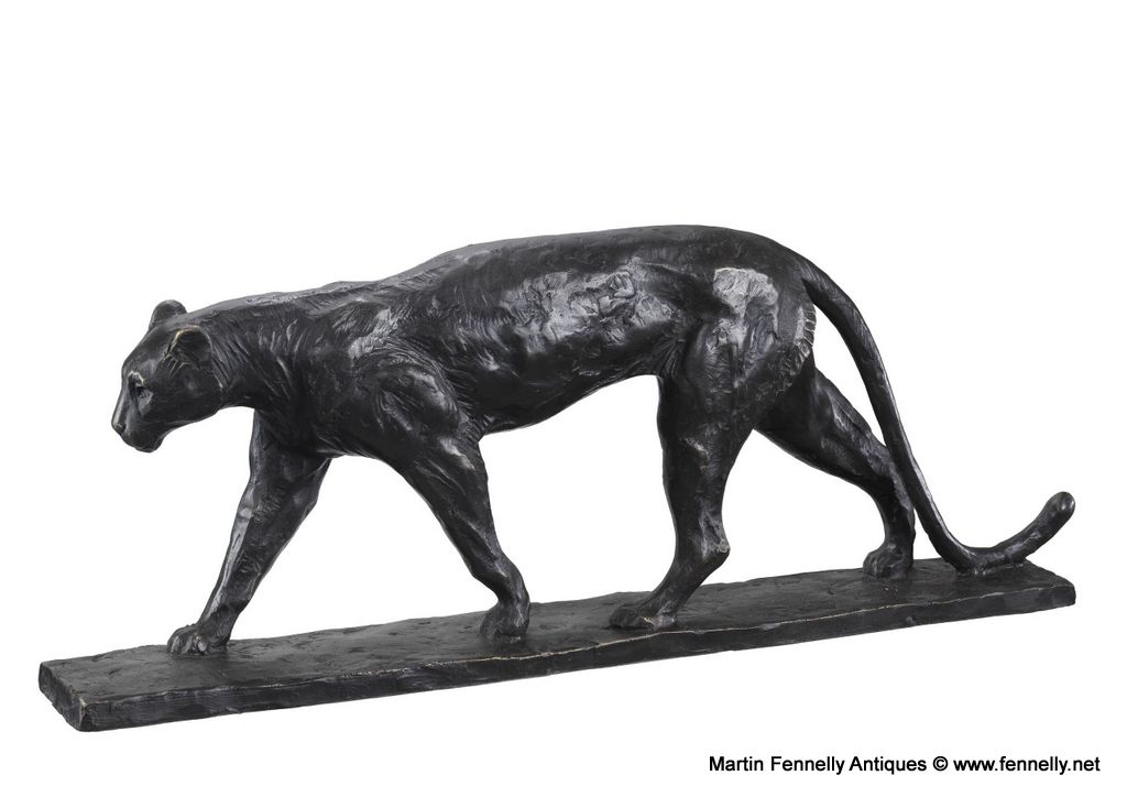 M123 Bronze Statue of Jaguar - Heavy - Art Deco - Bugatti - Image 2
