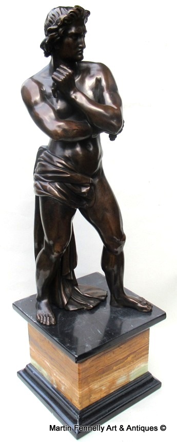 019 Sold Attributed to Denis Foyatier 1793-1836 Male Nude Bronze of Spartacus 19thCt