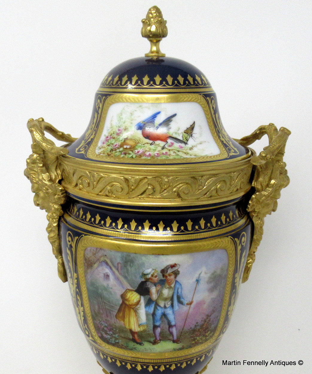 048 Sold French Sevres Porcelain Ormolu Mounted Urn Exceptional Quality 19thCt - Image 8