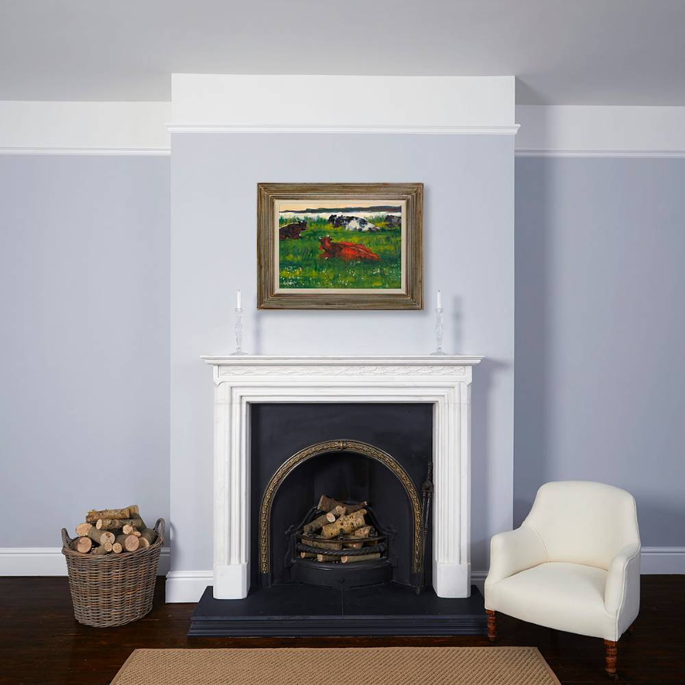 728 Maurice MacGonigal - Oil on Panel - Cattle at Evening Co Kerry - Image 3