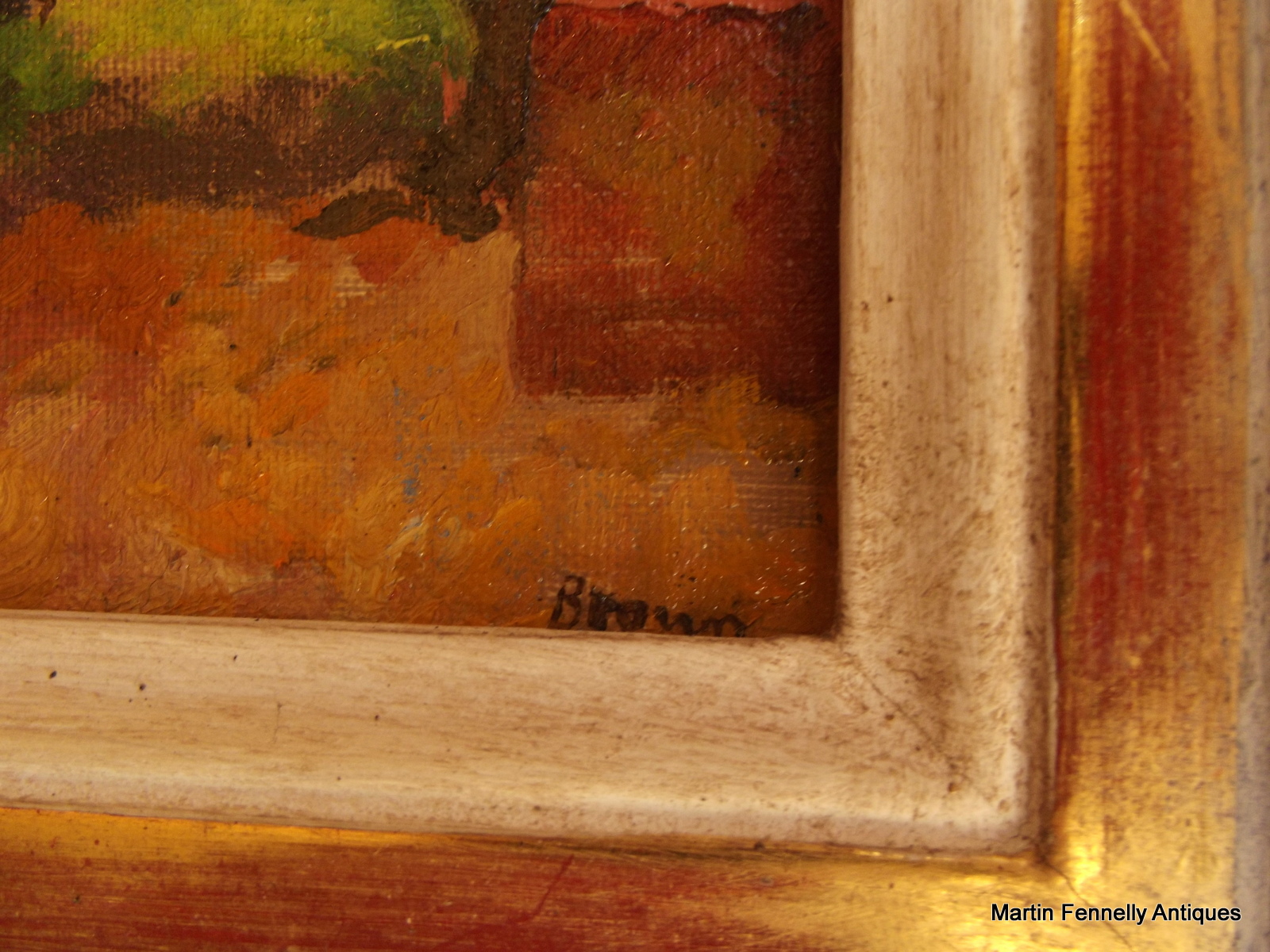 181 Stunning Bob Brown Painting of a Village - Ruin Arch - Syria - Image 2