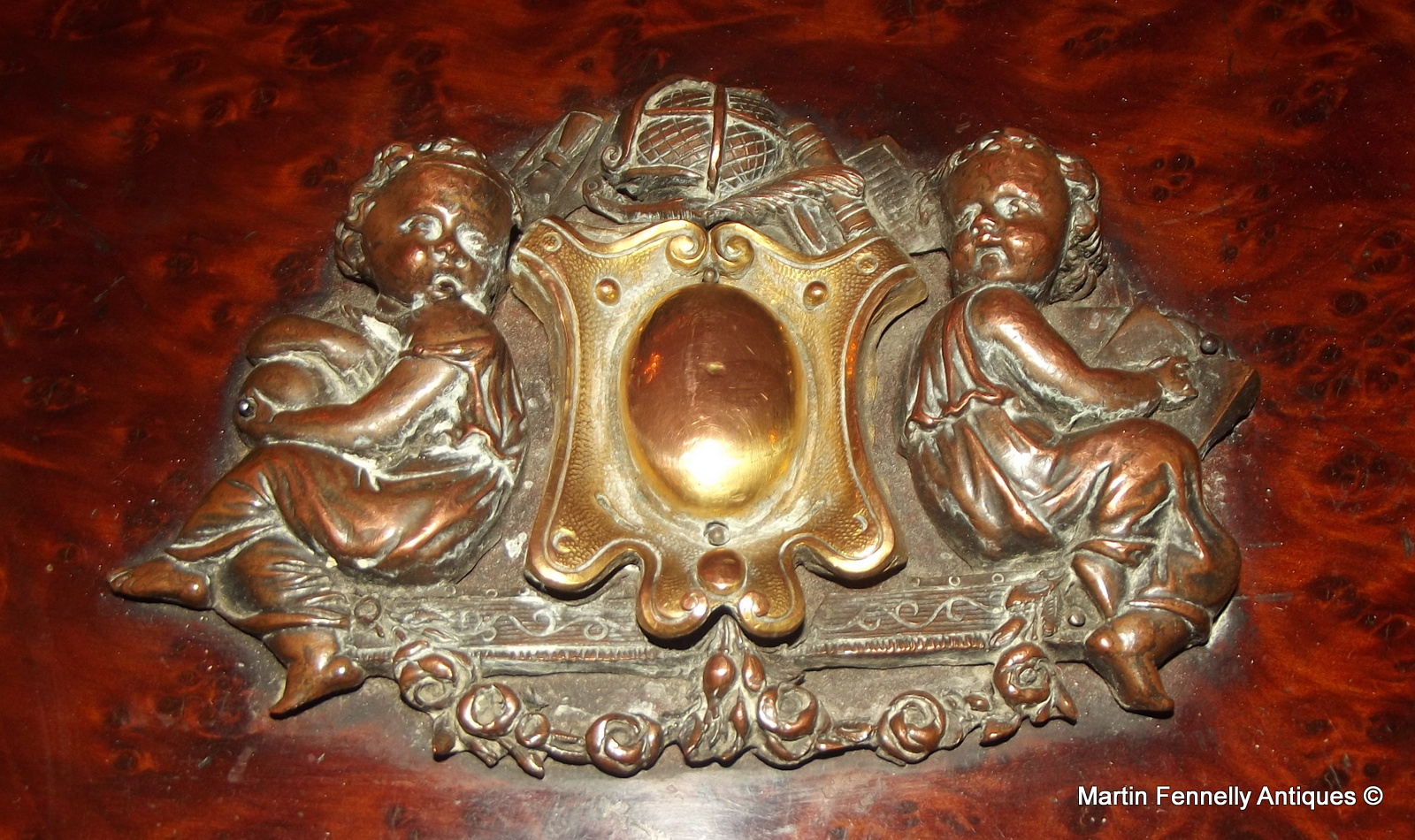 912 Sold Ornate Birds Eye Maple Casket - Circa 1900 - Image 3