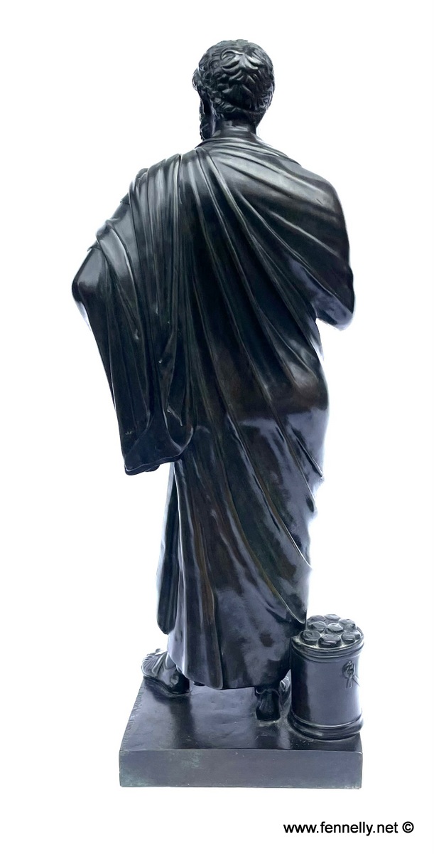 976 Sold Pair Bronze Sculptures - Demosthenes and Sophocles - Late 19th Century French - Image 5