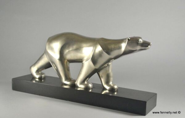 429 Sold Rare Georges Lavroff - Art Deco Polar Bear Sculpture - Circa 1930