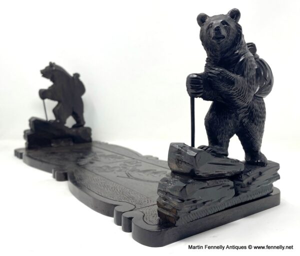 627 Sold Rare and Fine Quality Black Forest Book Slide - Circa 1910