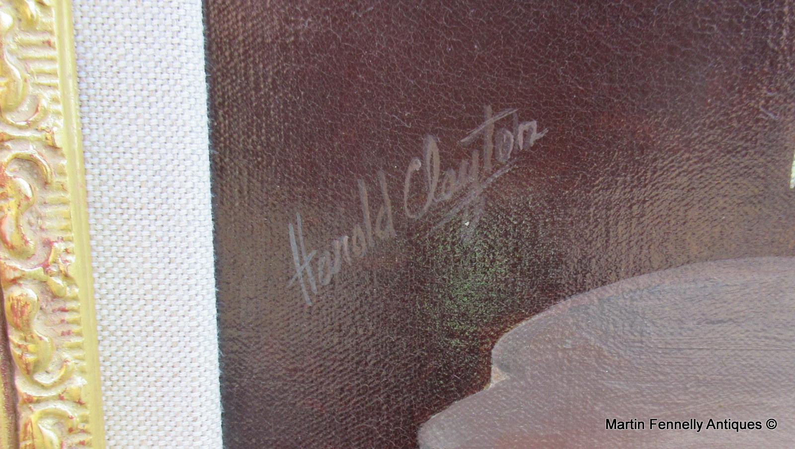 217 Sold Harold Clayton (1896-1979) Oil on Canvas - Flowers in Urn - Still Life - Image 4