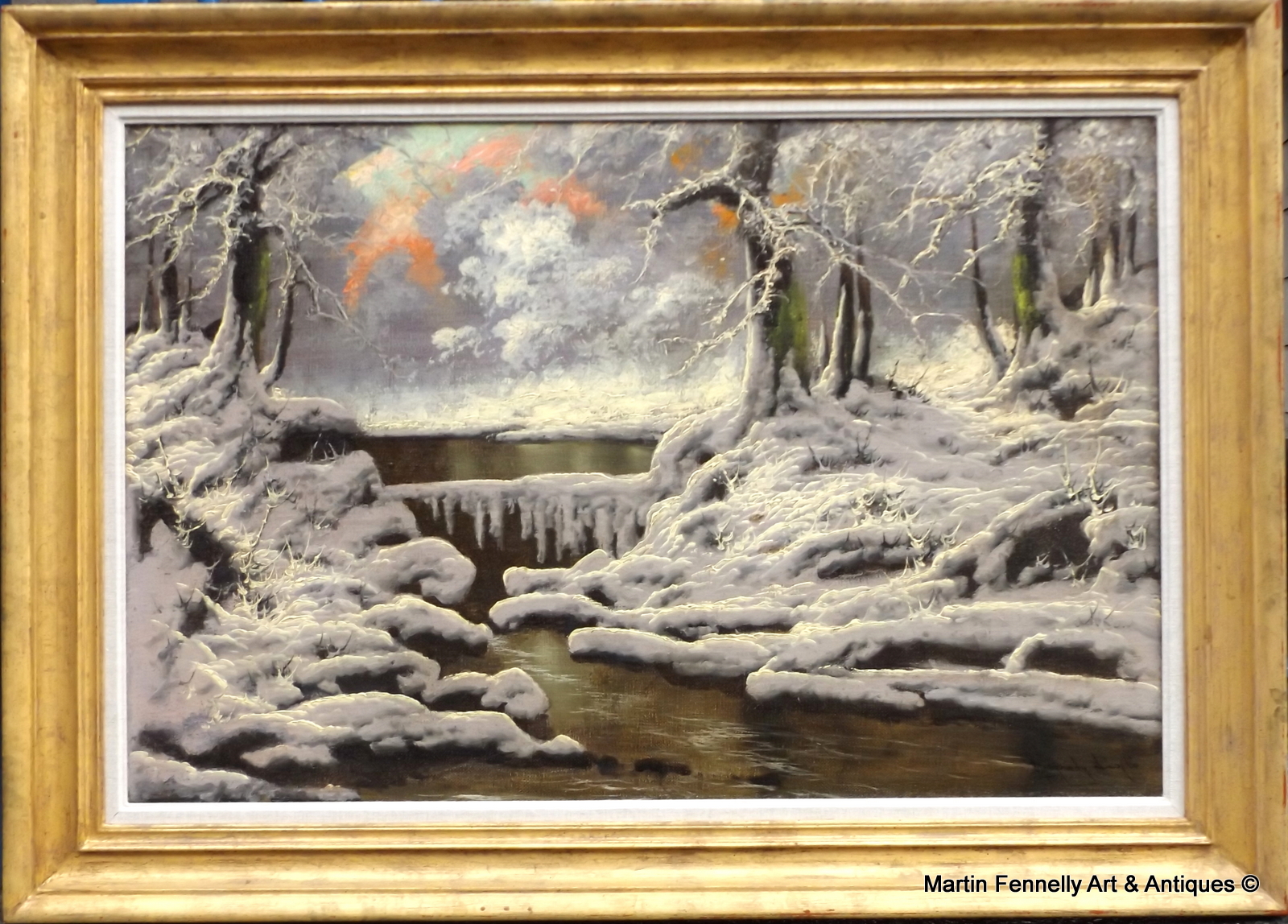 585 Laszlo Neogrady (1896 - 1962) - Oil on Canvas - Twilight Beckons - Image 2