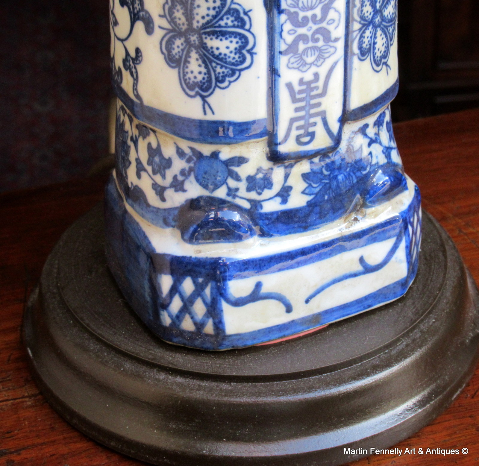 725 Sold Pair of Chinese Lamps - Porcelain - Converted to Electricity - Image 3