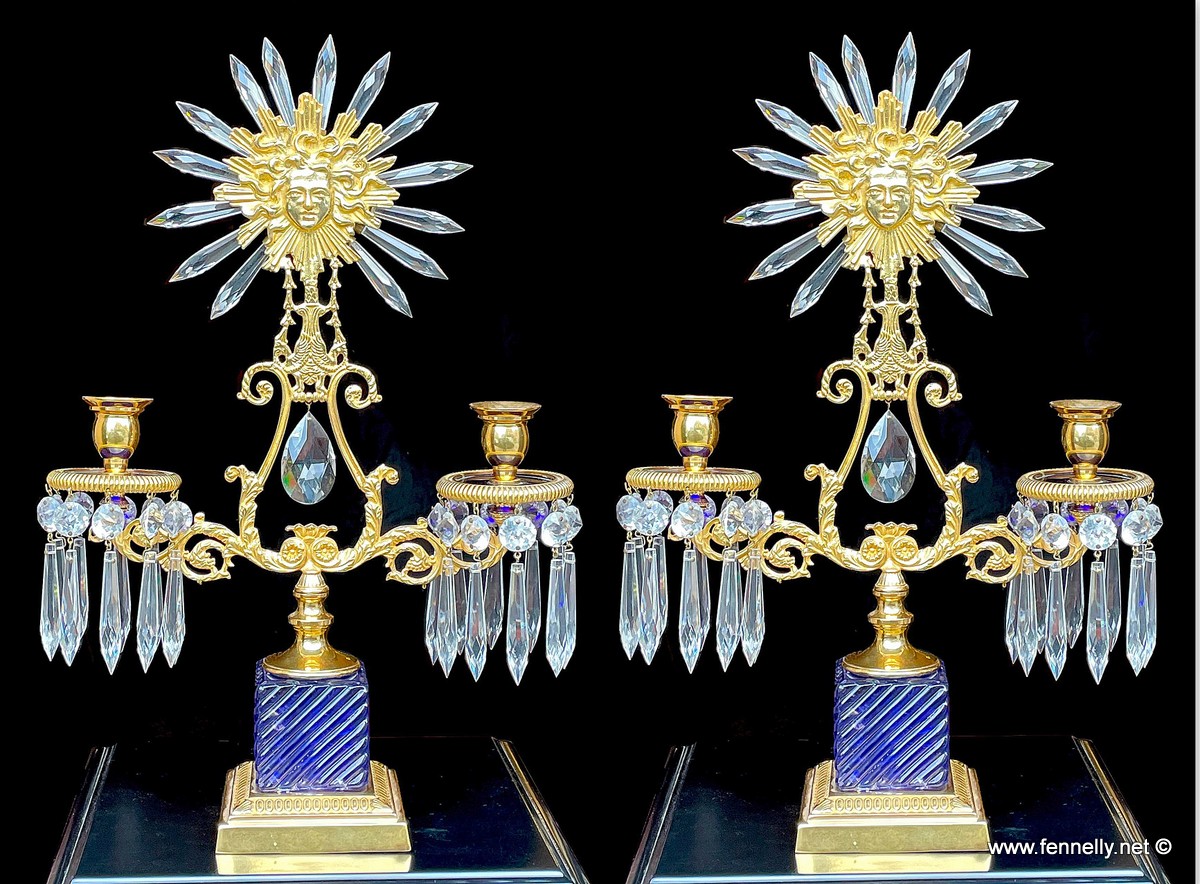 556 Museum Quality and Rare - Pair of French Candelabra - Louis XIV The Sun King