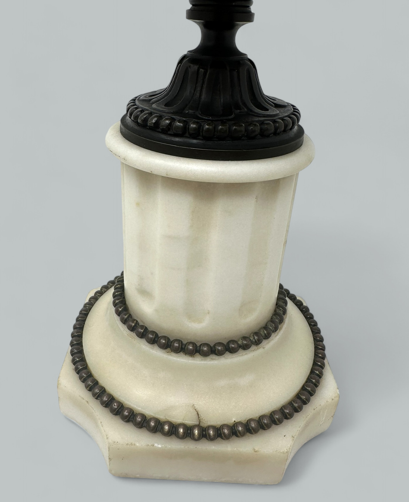 574 Sold Pair French Grand Tour Ormolu Bronze Dore Statutory Marble Tazza Urns Vases 19Ct - Image 7