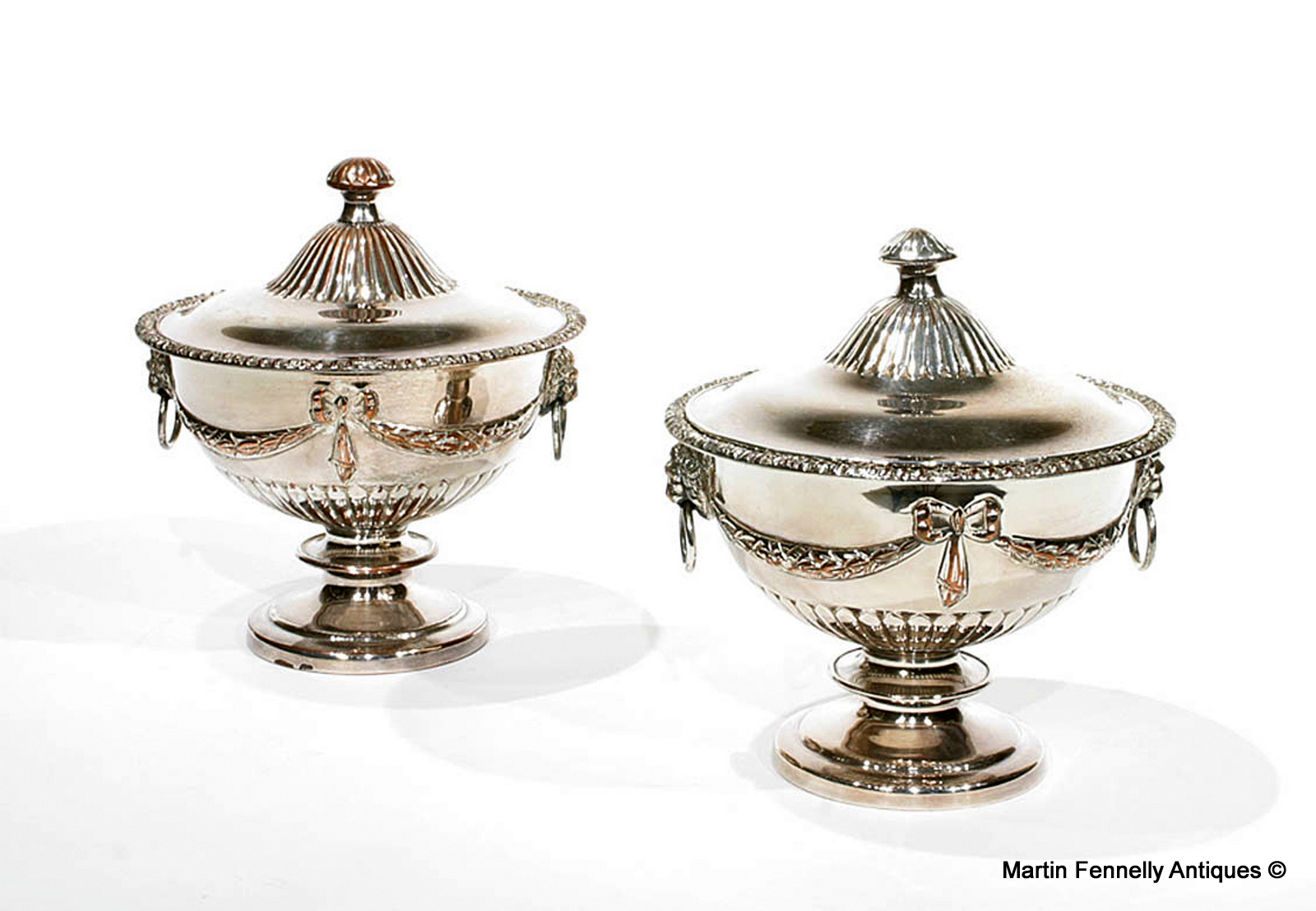 456 Pair of Victorian silver plated Sauce Tureens and covers Circa 1880