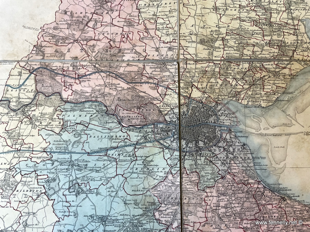 759 Sold Rare Map Dublin 1837 - Thomas Aiskew Larcom - Ordnance Survey Dublin - Image 5