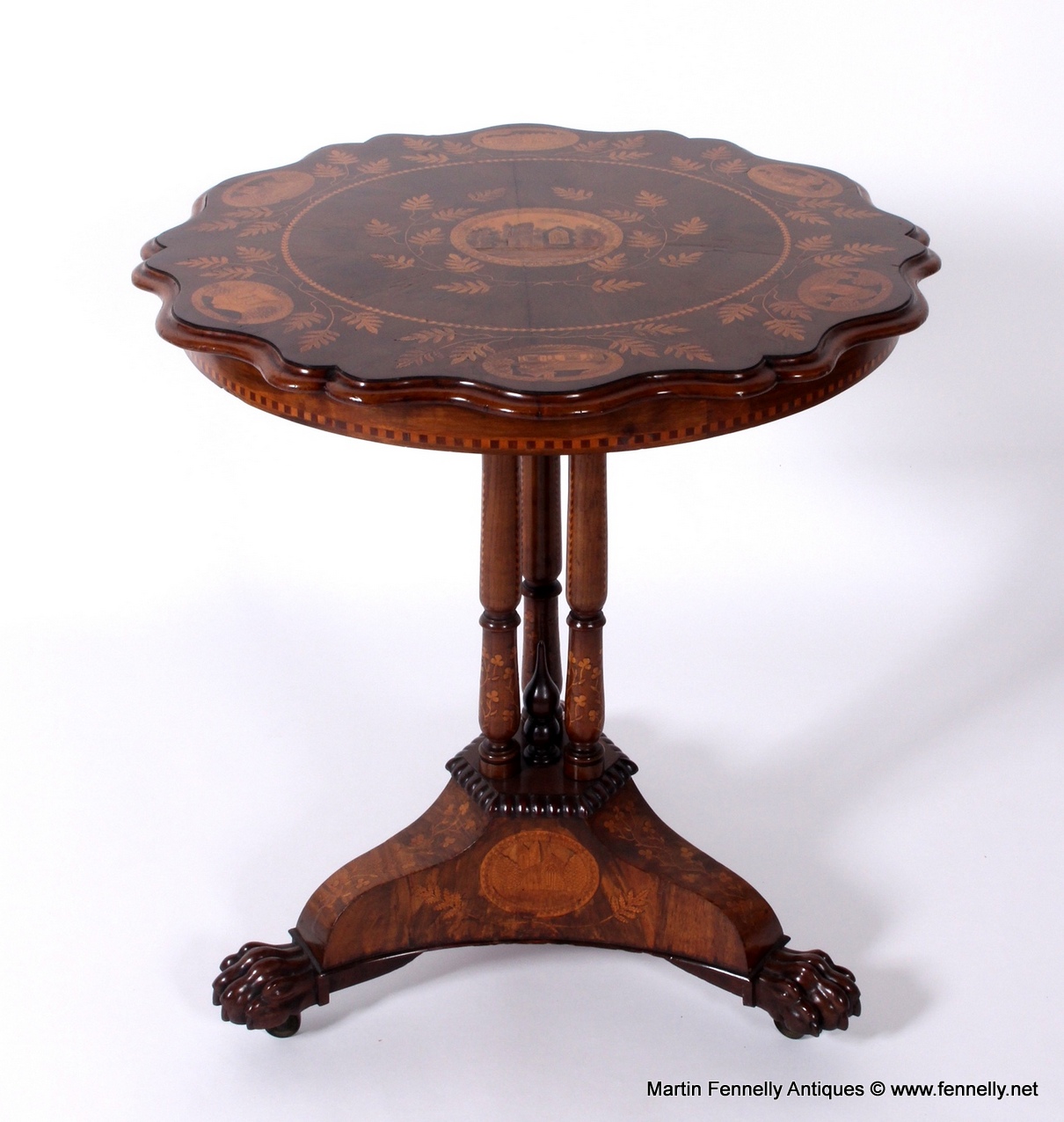 925 Sold Museum Quality Irish Killarney Antique Table Circa 1870 - Image 3