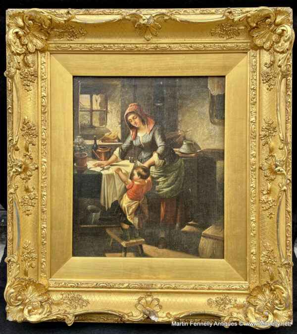 370 Sold Oil on Canvas - James C Waite (1832-1921) - Framed