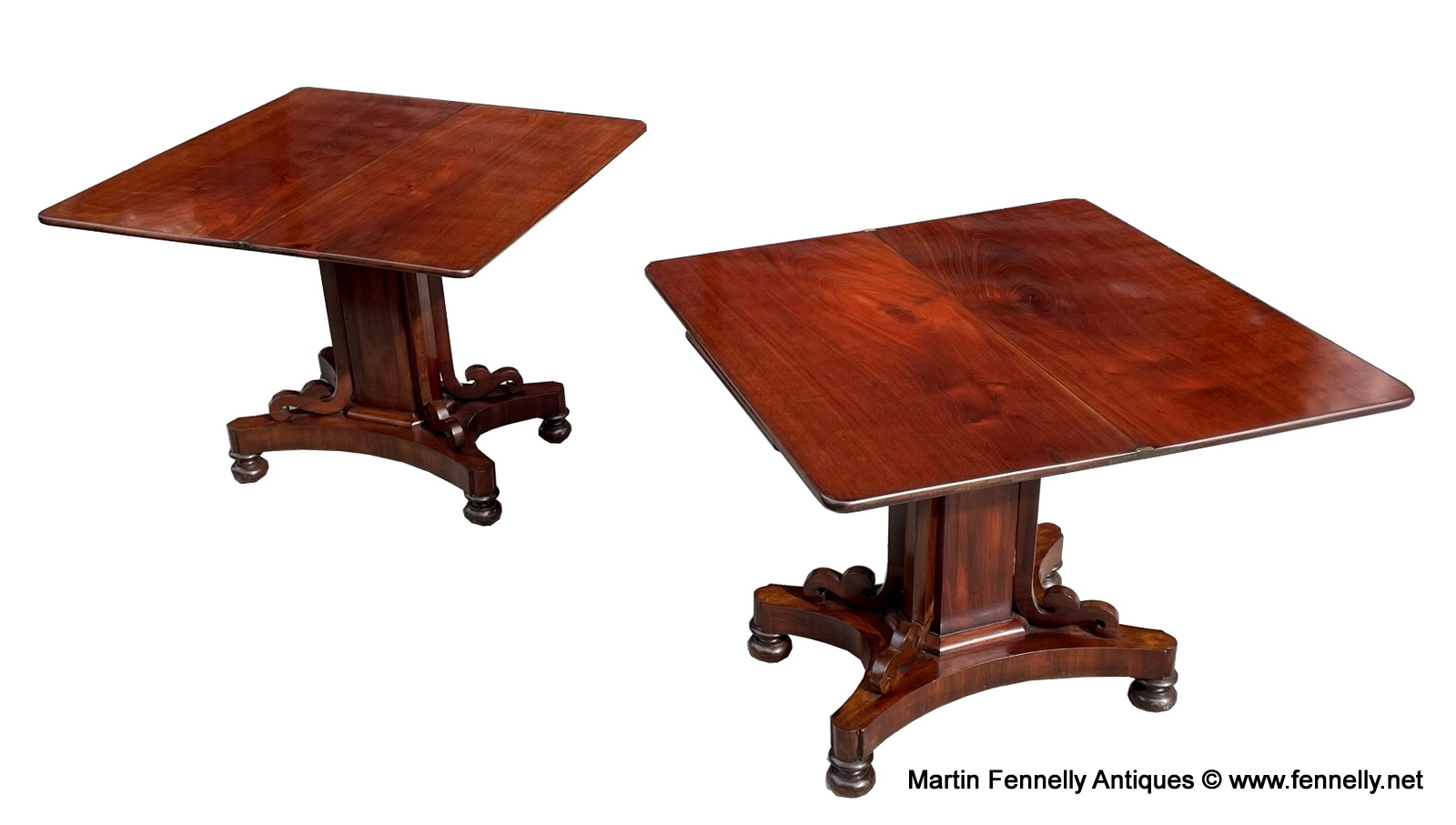 426 Pair Mahogany Tea Tables - Circa 1835 - English - Image 2