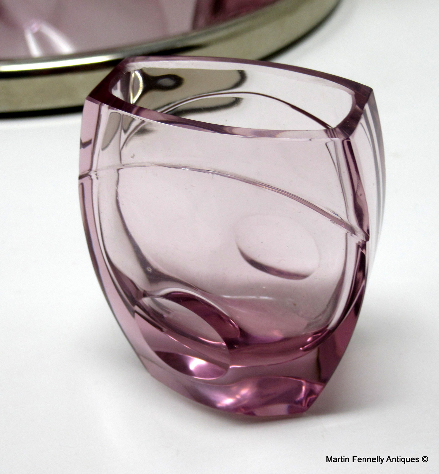 198 Rare and Striking Early 20th Century Decanter Set in Amethyst - Image 5