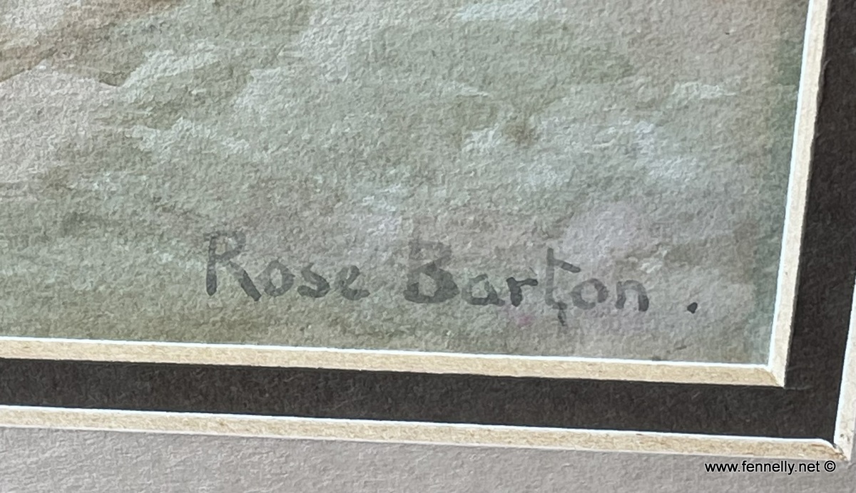 247 Sold Rose Maynard Barton 1856-1929 - Watercolour - Hill of Howth - Image 3