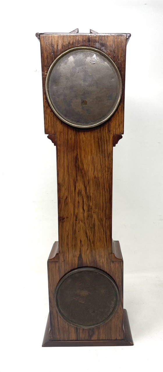 927 Sold Superb Miniature Rosewood Boxwood Longcase Clock late 19thCt - Image 3