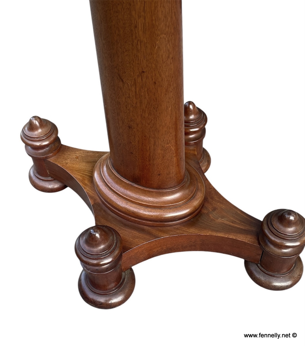 386 Mahogany Marble Topped Table - Circa 1860 - Image 3