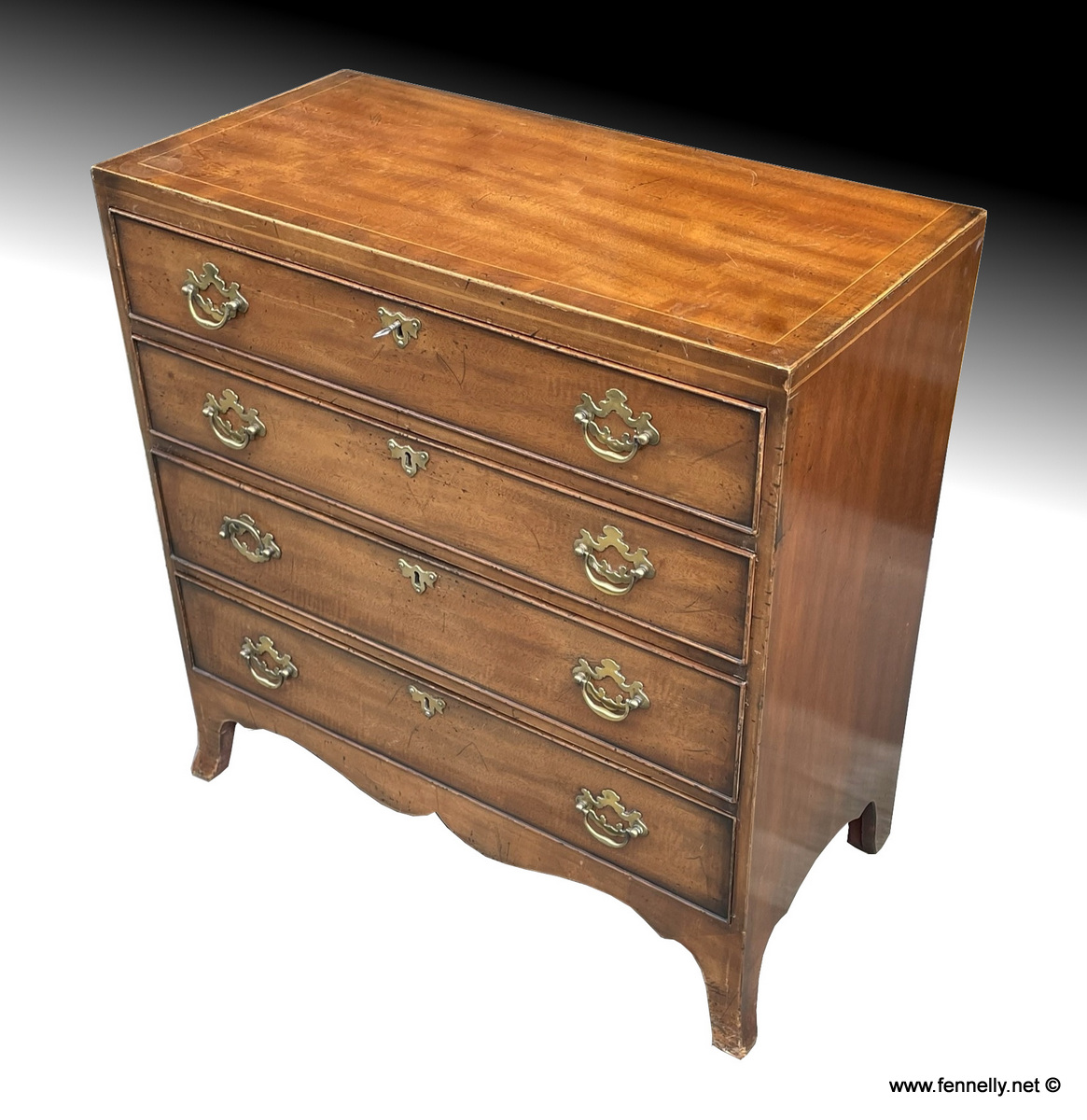 902 English Regency Chest of Drawers - Mahogany - English