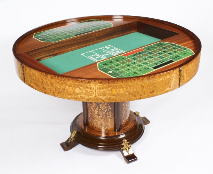M162 Stunning Italian Mid Century Walnut Games Table - Image 3